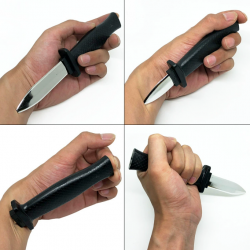10Pcs Plastic Retractable Knife Prop Disappearing Dagger Knife Joke Trick Toy