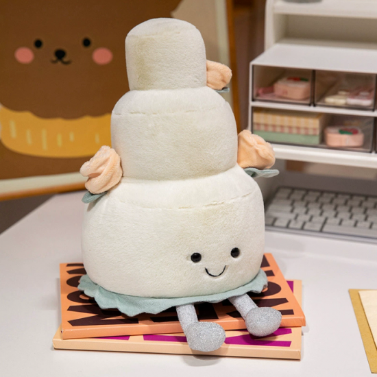 Food Plush Toy Wedding Cake Food Plush Toy Wedding Cake