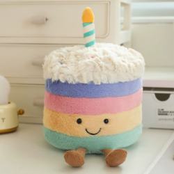 Food Plush Toy Rainbow Cake