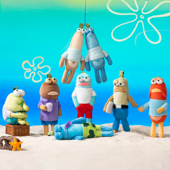 Bikini Bottom Buddies Whimsical Plush Toy Dazed Fish