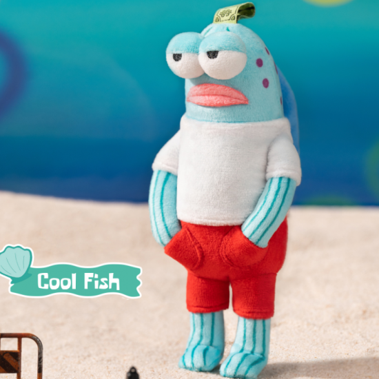 Bikini Bottom Buddies Whimsical Plush Toy Cool Fish Bikini Bottom Buddies Whimsical Plush Toy Cool Fish