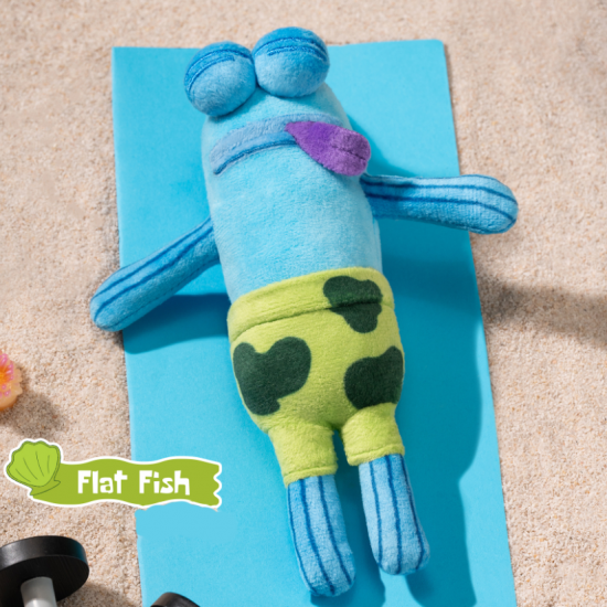 Bikini Bottom Buddies Whimsical Plush Toy Flat Fish Bikini Bottom Buddies Whimsical Plush Toy Flat Fish