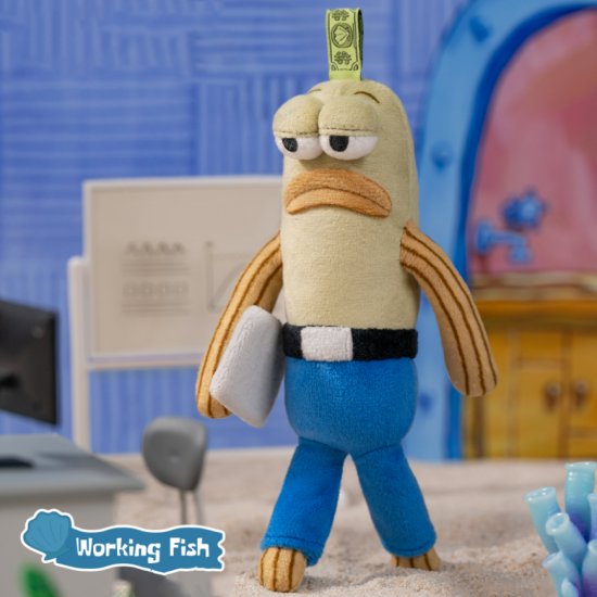 Bikini Bottom Buddies Whimsical Plush Toy Working Fish Bikini Bottom Buddies Whimsical Plush Toy Working Fish