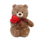 Jooki Animals Bear Couple Rose Wedding Plush Toy Gift Jooki Animals Bear Couple Rose Wedding Plush Toy Gift