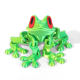 3D Printed Magnetic Frog Refrigerator Magnet - Yellow Green 3D Printed Magnetic Frog Refrigerator Magnet - Yellow Green