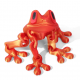 3D Printed Magnetic Frog Refrigerator Magnet - Red Gold 3D Printed Magnetic Frog Refrigerator Magnet - Red Gold