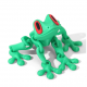 3D Printed Magnetic Frog Refrigerator Magnet - Green 3D Printed Magnetic Frog Refrigerator Magnet - Green