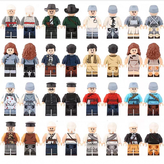 16 Pcs Ordinary People Building Blocks Mini Figures Compatible with LEGO