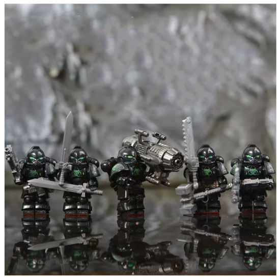 5 Pcs Zombie Dark Sanctuary Legion Building Blocks Compatible with LEGO - Radiation 5 Pcs Zombie Dark Sanctuary Legion Building Blocks Compatible with LEGO - Radiation
