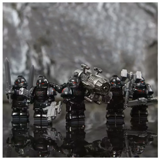 5 Pcs Zombie Dark Sanctuary Legion Building Blocks Compatible with LEGO - Black 5 Pcs Zombie Dark Sanctuary Legion Building Blocks Compatible with LEGO - Black
