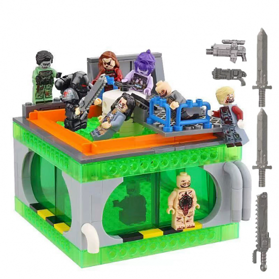 Biochemical Zombie Base Building Blocks Compatible with LEGO - B Biochemical Zombie Base Building Blocks Compatible with LEGO - B