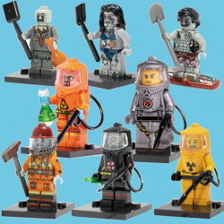 8 Pcs Biochemical Zombie Building Blocks Compatible with LEGO
