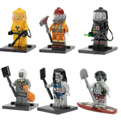 6 Pcs Biochemical Zombie Building Blocks Compatible with LEGO