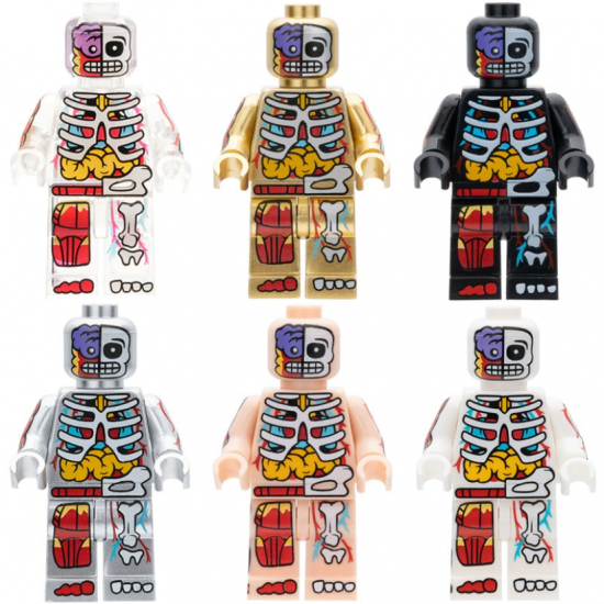 6 Pcs Skeleton Building Blocks Compatible with LEGO 6 Pcs Skeleton Building Blocks Compatible with LEGO