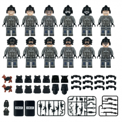 SWAT CTSFO Military Police Building Block Kit for Kids - 1621