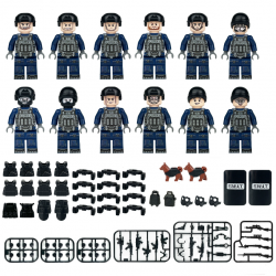 SWAT CTSFO Military Police Building Block Kit for Kids - 1620-1