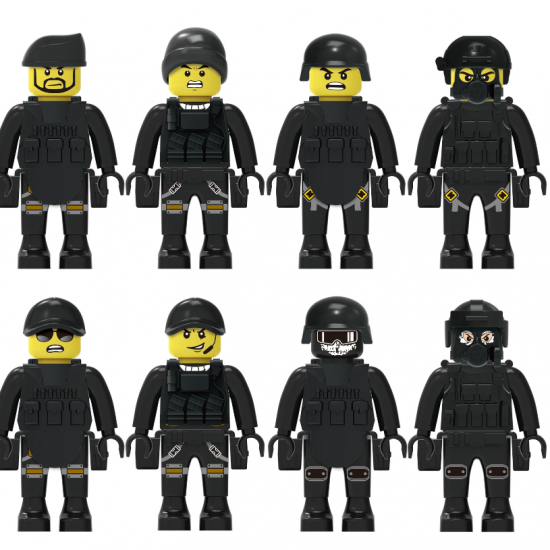 SWAT Military Police Building Block Kit for Kids - 20047