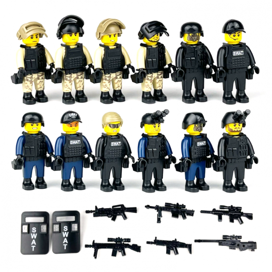 SWAT Military Police Building Block Kit for Kids - 20053