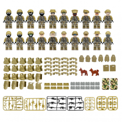 SWAT Military Police Building Block Kit for Kids - M8022