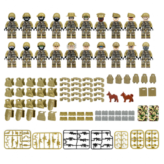 SWAT Military Police Building Block Kit for Kids - M8022 SWAT Military Police Building Block Kit for Kids - M8022
