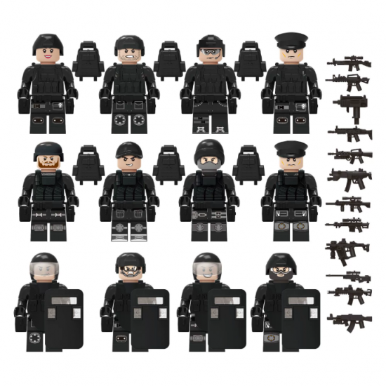 SWAT Military Police Building Block Kit for Kids - M8029 SWAT Military Police Building Block Kit for Kids - M8029