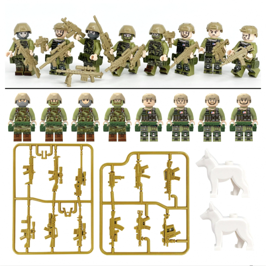 SWAT Military Police Building Block Kit for Kids - M8050 SWAT Military Police Building Block Kit for Kids - M8050