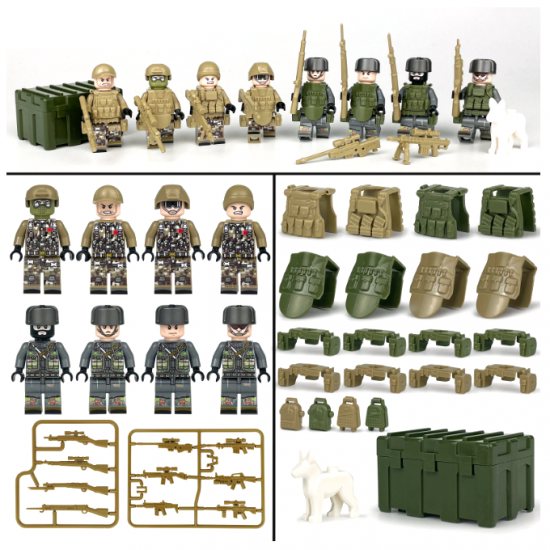 SWAT Military Police Building Block Kit for Kids - M8061