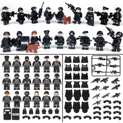 SWAT Military Police Building Block Kit for Kids - M8075
