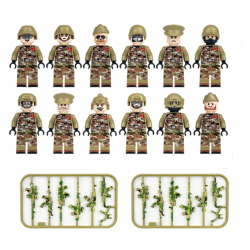 SWAT Military Camouflaged Soldier Police Building Block Kit for Kids - M8082
