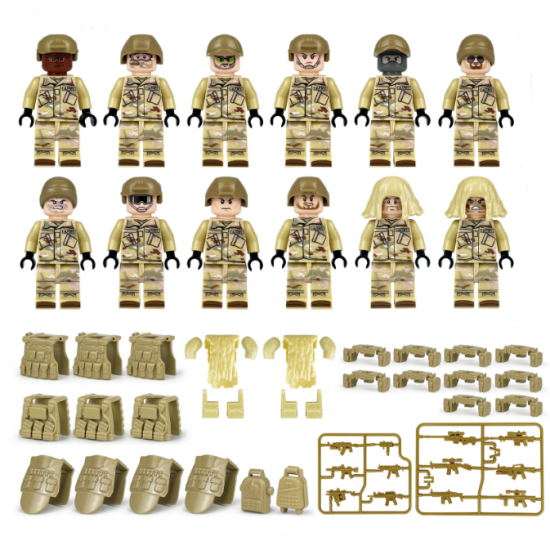 SWAT Military Police Building Block Kit for Kids - M8084 SWAT Military Police Building Block Kit for Kids - M8084