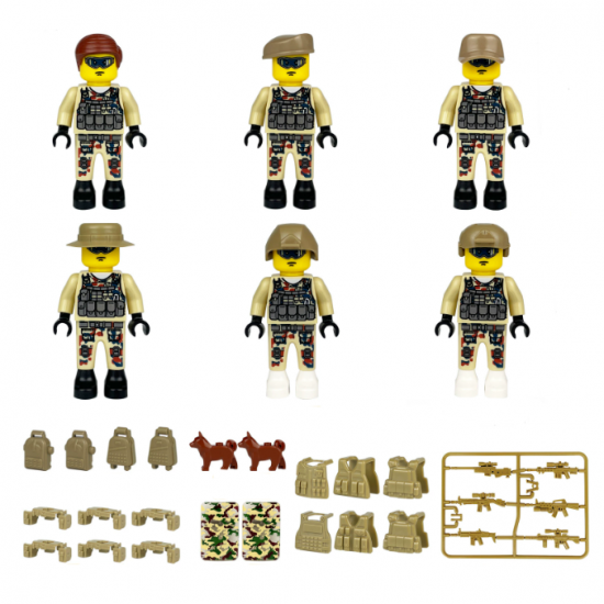 SWAT Military Police Building Block Kit for Kids - M8088 SWAT Military Police Building Block Kit for Kids - M8088