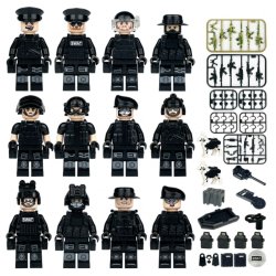 SWAT Military Police Building Block Kit for Kids - M8113