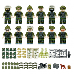SWAT Military Police Building Block Kit for Kids - M8129