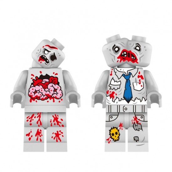 8 Pcs Zombie Building Blocks Mini Figures Compatible with LEGO LB04-05 8 Pcs Zombie Building Blocks Mini Figures Compatible with LEGO LB04-05