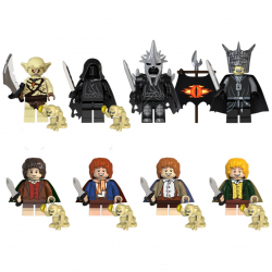 8 Pcs The Lord of the Rings Building Blocks Mini Figures 