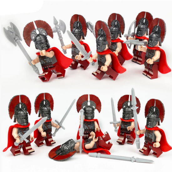 12 Pcs Ancient Roman Soldier Building Blocks Mini Figures M1641