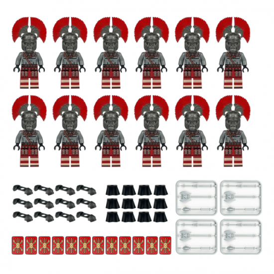 12 Pcs Ancient Roman Soldier Building Blocks Mini Figures M1642