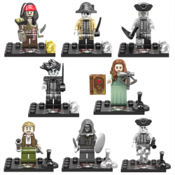 8 Pcs Pirate Building Blocks Mini Figures 719