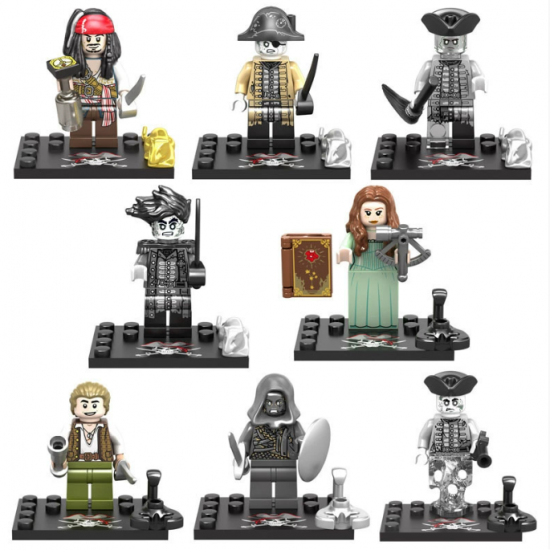 8 Pcs Pirate Building Blocks Mini Figures 719 8 Pcs Pirate Building Blocks Mini Figures 719