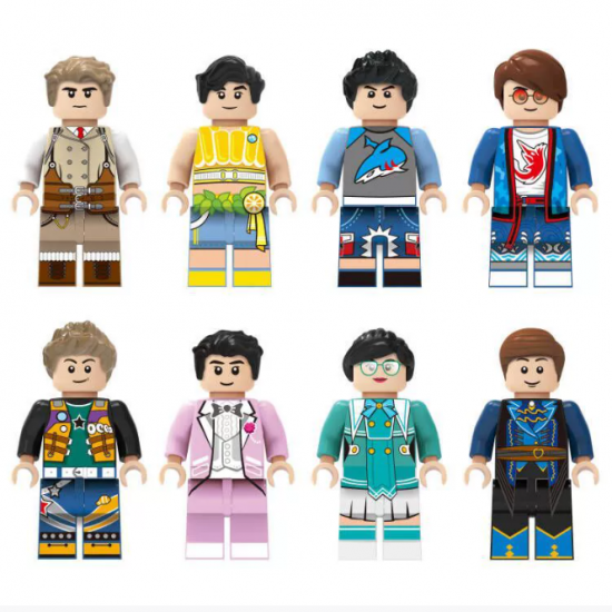 8 Pcs Mini Figures People Building Blocks M8080 8 Pcs Mini Figures People Building Blocks M8080
