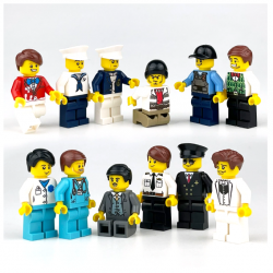 12 Pcs Mini Figures People Building Blocks M1802