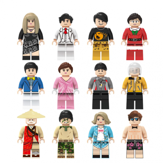 12 Pcs Mini Figures People Building Blocks LW009 12 Pcs Mini Figures People Building Blocks LW009
