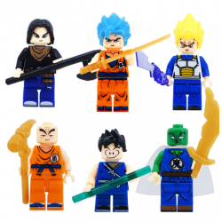6 Pcs Mini Figures Dragon Ball Building Blocks C