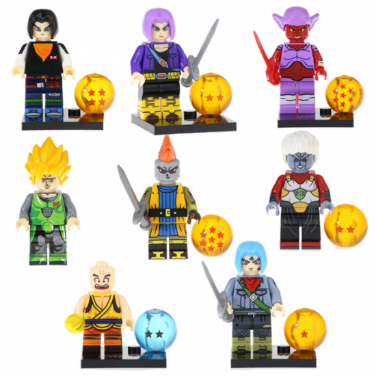 8 Pcs Mini Figures Dragon Ball Building Blocks E 8 Pcs Mini Figures Dragon Ball Building Blocks E