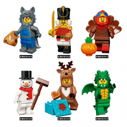 6 Pcs Collectible Mini Figures Building Blocks 