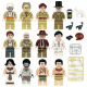 12 Pcs Mini Figures Adventure Rangers Building Blocks M8128 12 Pcs Mini Figures Adventure Rangers Building Blocks M8128