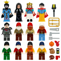 12 Pcs Mini Figures Snow White Building Blocks M8151