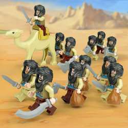 12 Pcs Mini Figures Desert Bandit Camel Building Blocks M8169