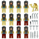 12 Pcs Mini Figures Desert Bandit Camel Building Blocks M8169