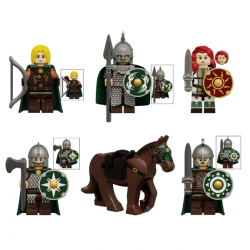 6 Pcs Mini Figures Rohan Knight Building Blocks KT1078